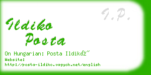 ildiko posta business card